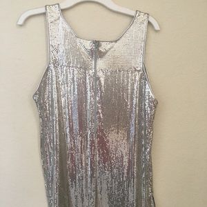 Vintage Metal chain mail Whiting and Davis top